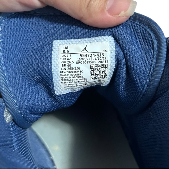 Nike Air Jordan 1 Mid "Blue Mint" Sneakers Size Men's 8.5 - Picture 12 of 13